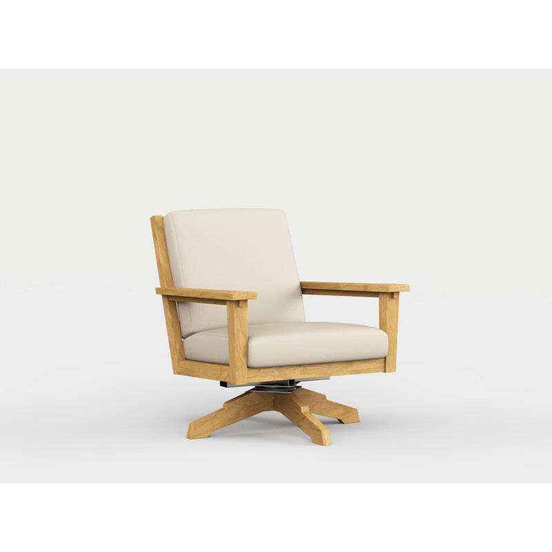 Savannah Teak Outdoor Rocker Chair, Premier Flax