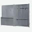 Grand lit escamotable mural avec placard, gris-2145617711