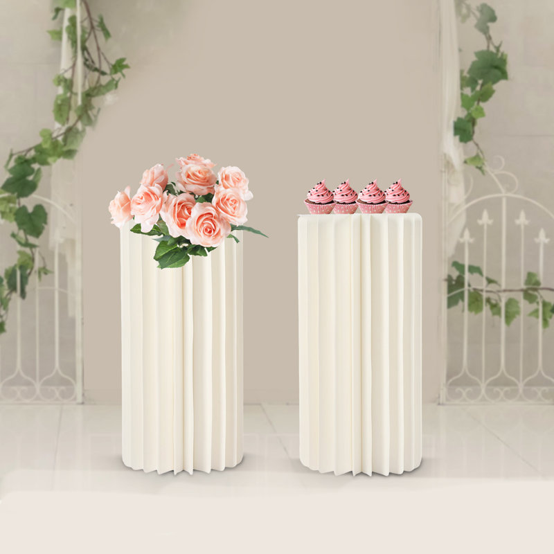 Vases en carton pour centre de mariage - 2 pièces Vase à fleurs de 23,6 po de hauteur pour décorations de table de fête - Élégant vrac 