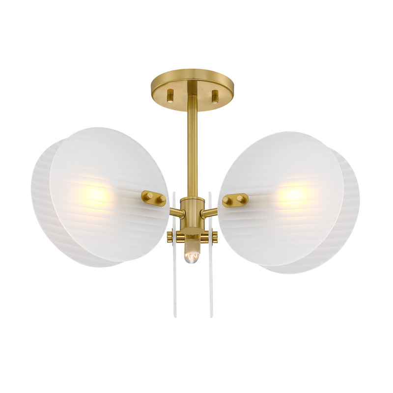 Ishanti Glass Semi Flush Mount