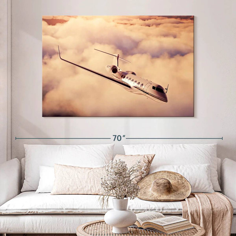 Mehar Luxury Private Jet, 34" H x 51" W