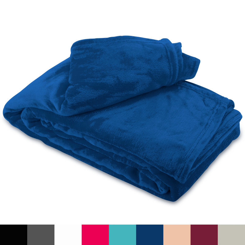 Fleecedecke, Dark Blue, 220cm W x 240cm L