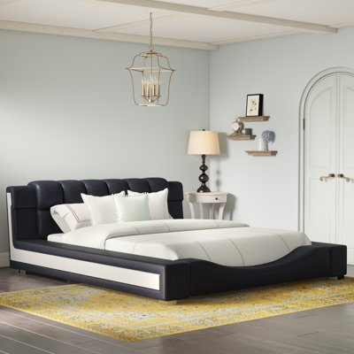Vegan Leather Platform Bed