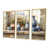Toile avec cadre flottant or