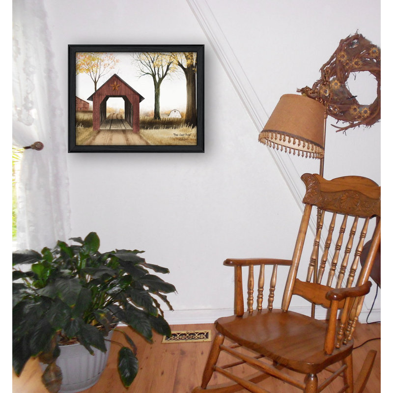"Bucks County Bridge" par Billy Jacobs, reproduction d'art mural, affiche prête à accrocher