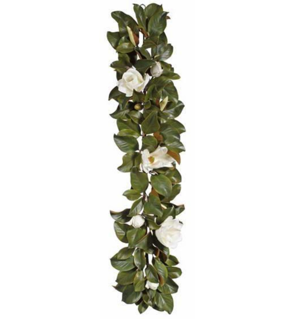 Faux Magnolia Garland DarbyCreekTrading 