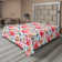 Drap plat à motif floral bohème Ambesonne