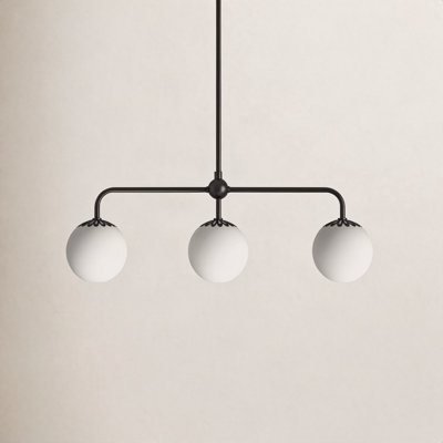 Deniaud 3 Light Glass Pendant