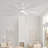 Generation Lighting Fan Terrazas Indoor Ceiling Fan with Threaded Downrod, Matte White ABS blades and Handheld Remote-1321663139