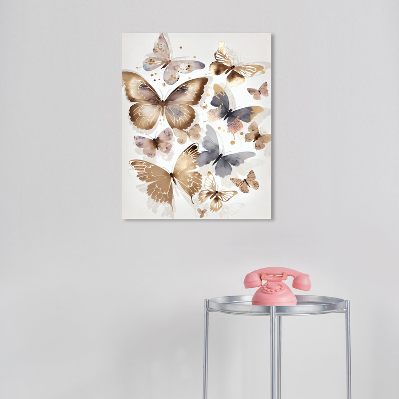 Butterfly Dance VI par Wynwood Studio, H 20 po x l 16 po x P 0,8 po