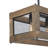 Aziz 3-Light Kitchen Island Brown Pendant Light