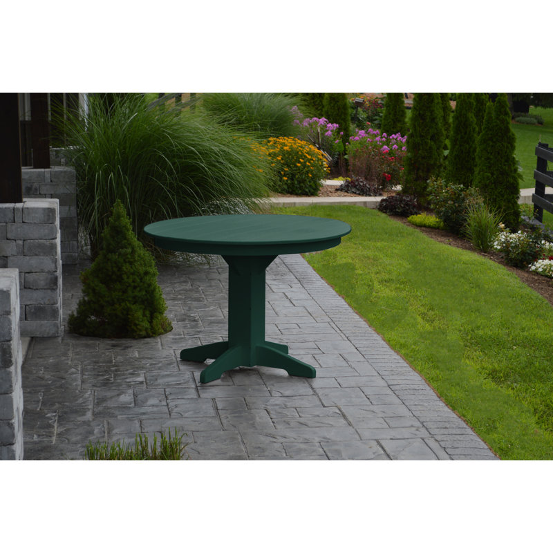 Nettie 4 - Person Patio Dining Set with Round Table, Turf Green
