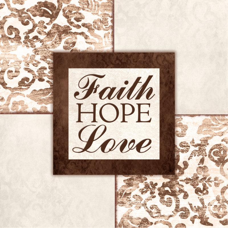 By Faith 2 - Wrapped Canvas Print, 30cm H x 30cm W x 3.8cm D