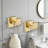 Brushed Gold Bathroom Hardware Set, 5-Piece Stainless Steel Towel Bar Holder With Towel Ring, Toilet Paper Holder And Hooks, Wall Mounted Bathroom Accessories Set-122629388