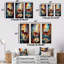 Toast Reflections - Ensemble de 3 décorations murales vin et champagne-607931657-607931663