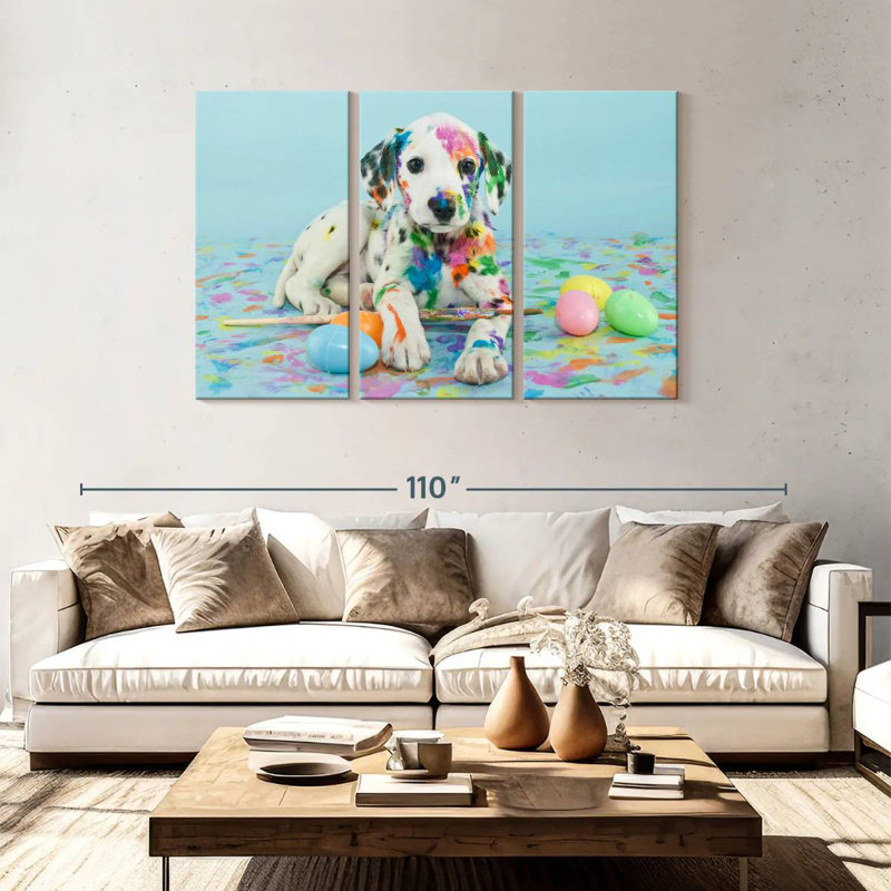 Brampt Easter Dalmatian Puppy, 48" H x 74" W