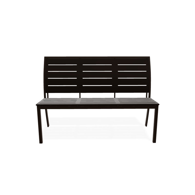 Banc de parc empilable aluminium Bazza, Kona P10, Kona texturé