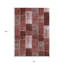 Tapis intérieur lavable 8 pi x 10 pi patchwork rosé