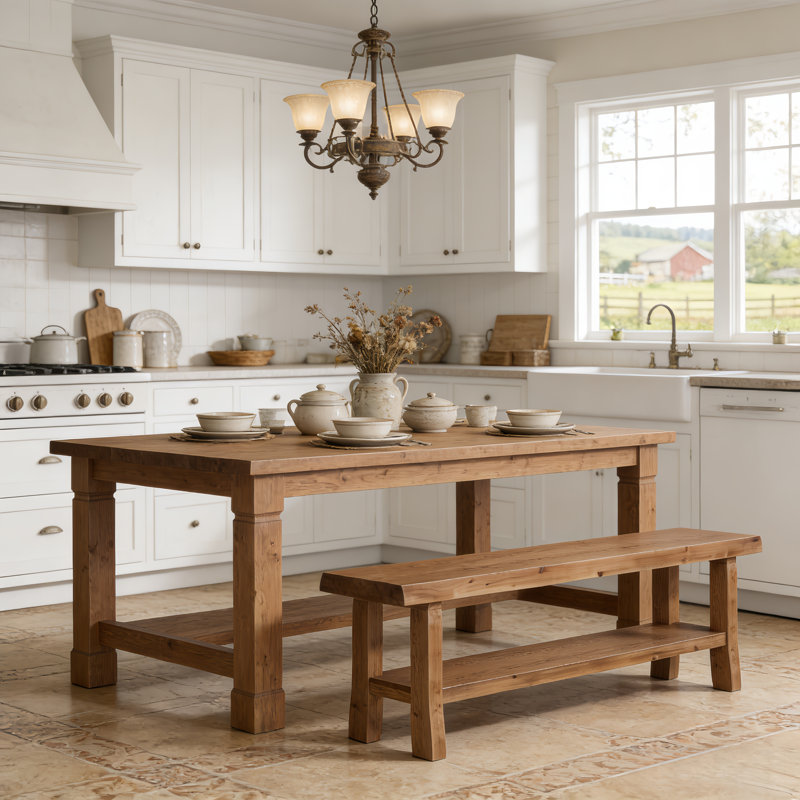 Solid Wood Bench