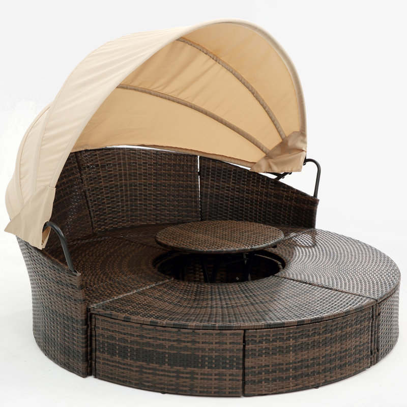 Lolah 6 - Person Patio Conversation Set with Cushions, Beige