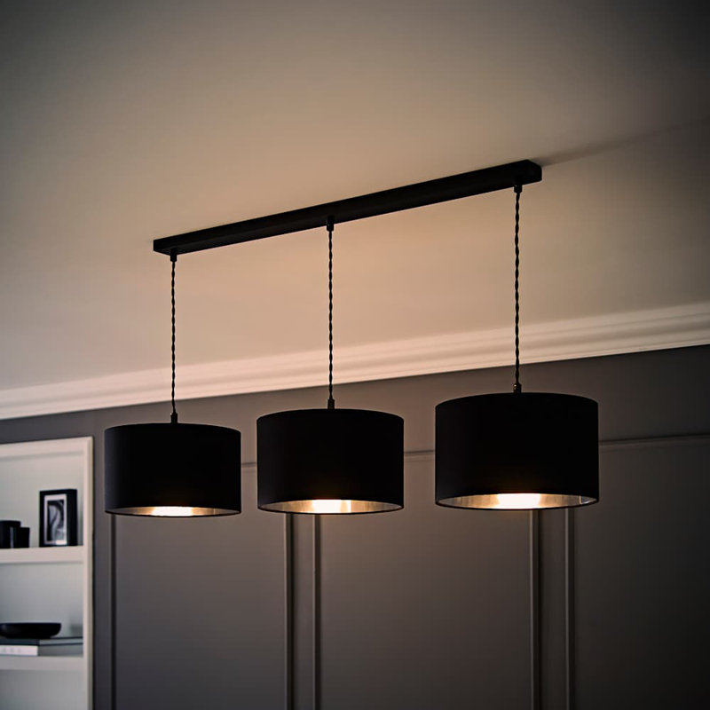 Albeiro 3 - Light Pendant, Matte Black, No, Black