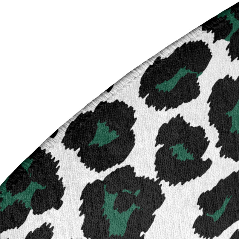 Animal Print Indoor Rug, Round 5'