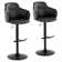 Boyne Swivel Upholstered Adjustable Height Counter Stool with Metal Frame