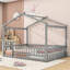 Structure de lit en bois avec clôture et lattes Dorset-67699459-67699487