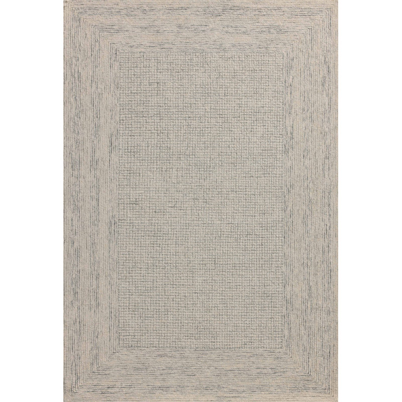 Tapis ivoire / ciel Amber Lewis x Loloi Windsor, Carré 1 pi 6 po