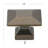1 3/8" Length Square Knob Multipack-13240759