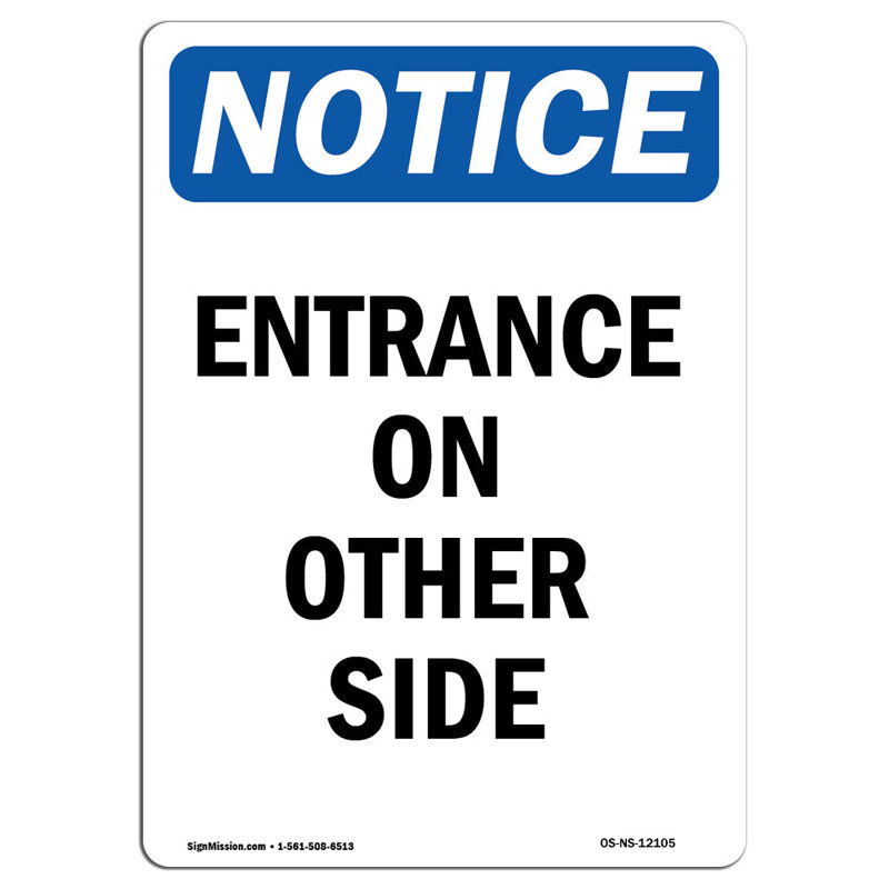 Entrée sur un autre panneau latéral
