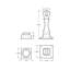 Deltana MDH35U26 Magnetic Door Holder 3-1/2" in Polished Chrome-744070968