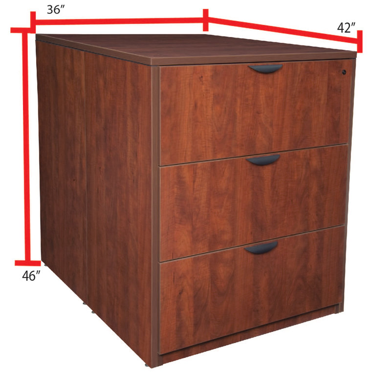 Nebih Stand Up Back to Back Lateral File/ Lateral File, Cherry