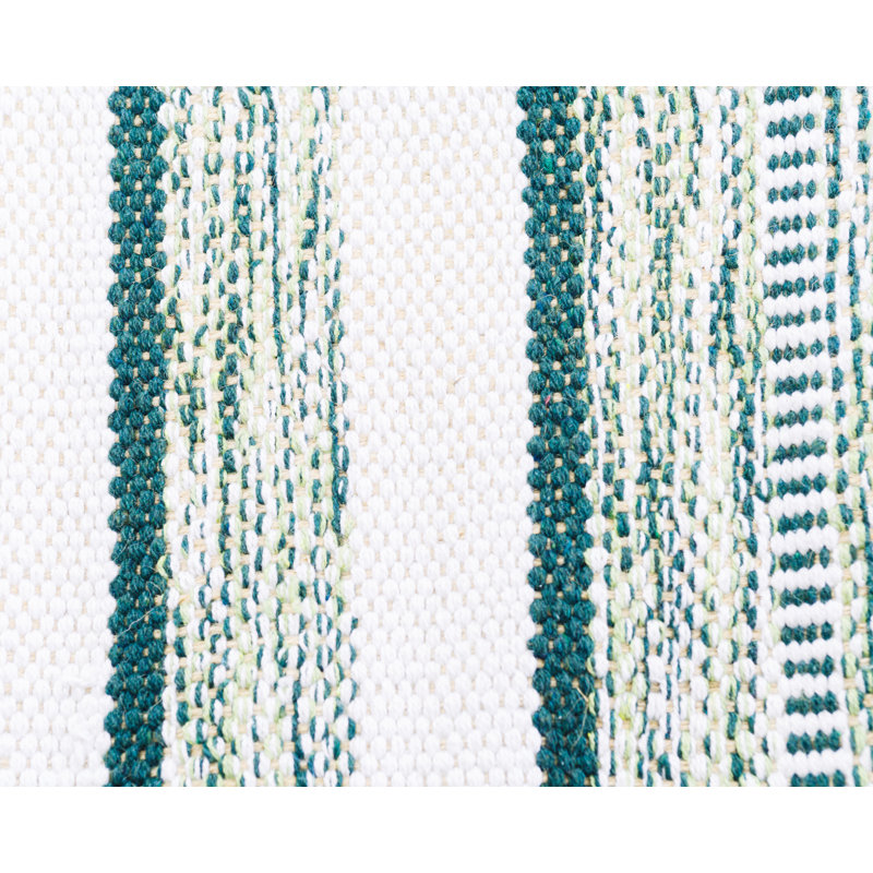 Covarrubias Cotton Striped Indoor Rug, Rectangle 4' x 6'