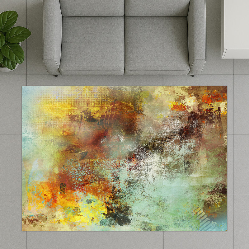 Abstract Area Rug, Rectangle 155 x 230 cm