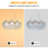 8-Light Modern Snowflake Glass Chandelier with Bronze Finish