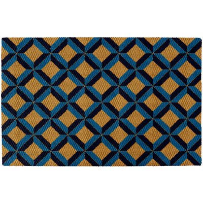 Neighburly Non-Slip Geometric Doormat