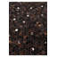 Tapis brun chocolat Jed