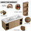Combo moderne de rangement et de meuble-lavabo moderne - Conception élégante, fonctionnalité maximale