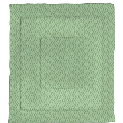 Édredon simple réversible en microfibre à motif Zig Zag