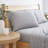Jersey Knit Queen Size Sheets 4pc|100% T-Shirt Cotton Breathable Jersey Sheets Set| All Season , Gray-1376547910-1430890842