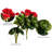 17.5" Artificial Polyester Geranium Bush-504150661