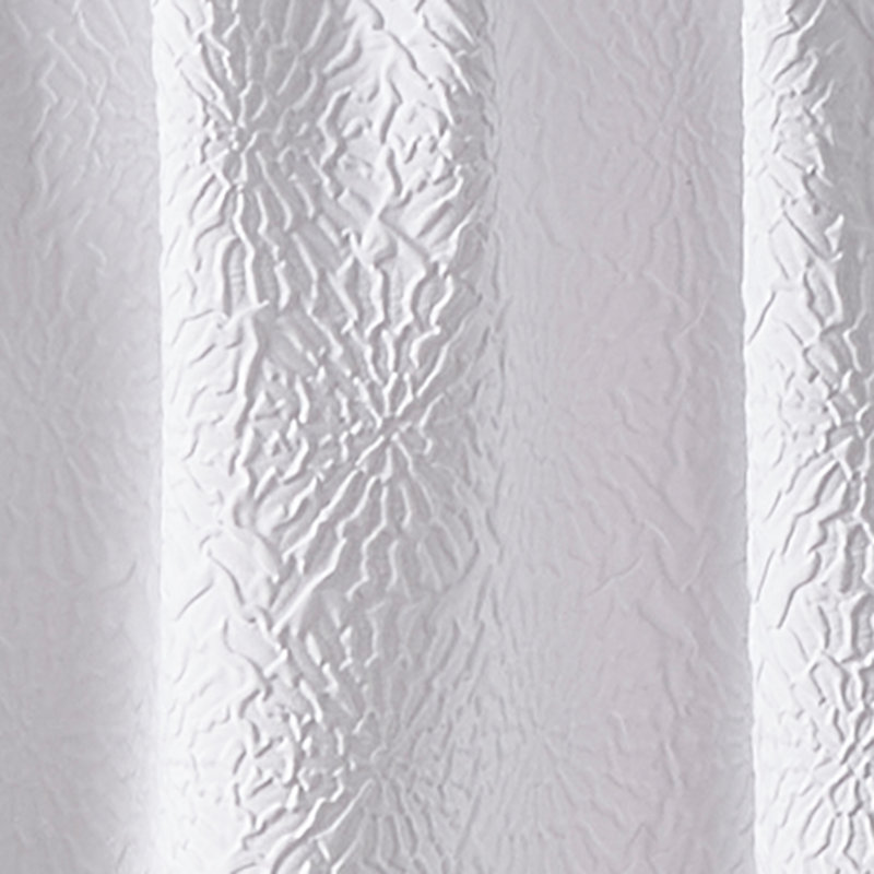 White Polyester Rod Pocket Kitchen Window Tier Pair 60"x24"