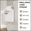 Meuble-lavabo autoportant avec portes à fermeture en douceur pour petites salles de bain et esthétique moderne-788811069