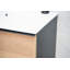 Meuble-lavabo Savello noir de 30 po avec lavabo en porcelaine intÃ©grÃ©-104007580