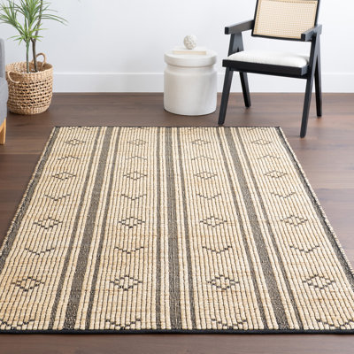 Tapis rayé en jute Aubriella