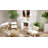 Modern Fireplace Mantel, Freestanding Fireplace Surround with Leg for Electric Fireplaces, 44.7" W x 40" H, White,wood