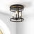 Domonigue Glass Flush Mount