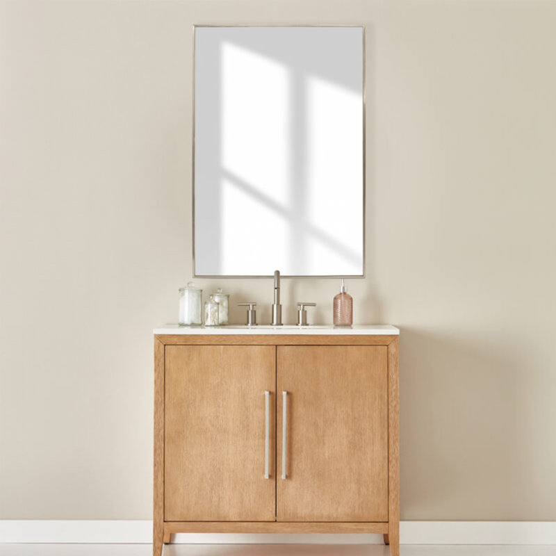Miroir Hawthorn, Nickel brossé