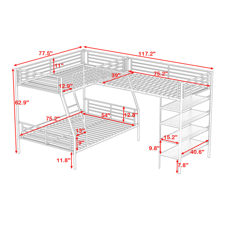 Nadia Kids Bunk Bed